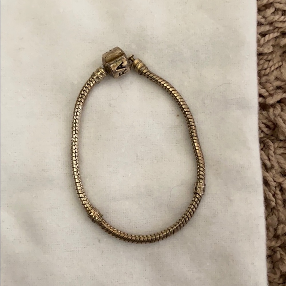Sterling silver pandora charm bracelet